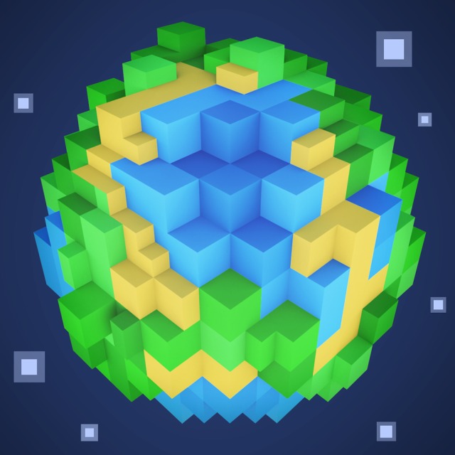 Planet of Cubes - MMO block building sandbox