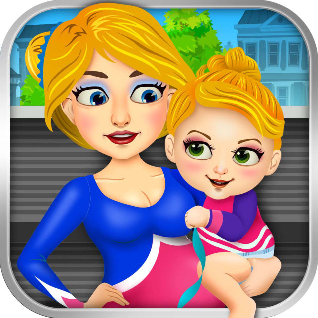 Mommy's Gymnastic Newborn Baby Doctor - My New Spa & High School Salon Care Kid Games for Girls