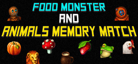 Food Monster and Animals Memory Match