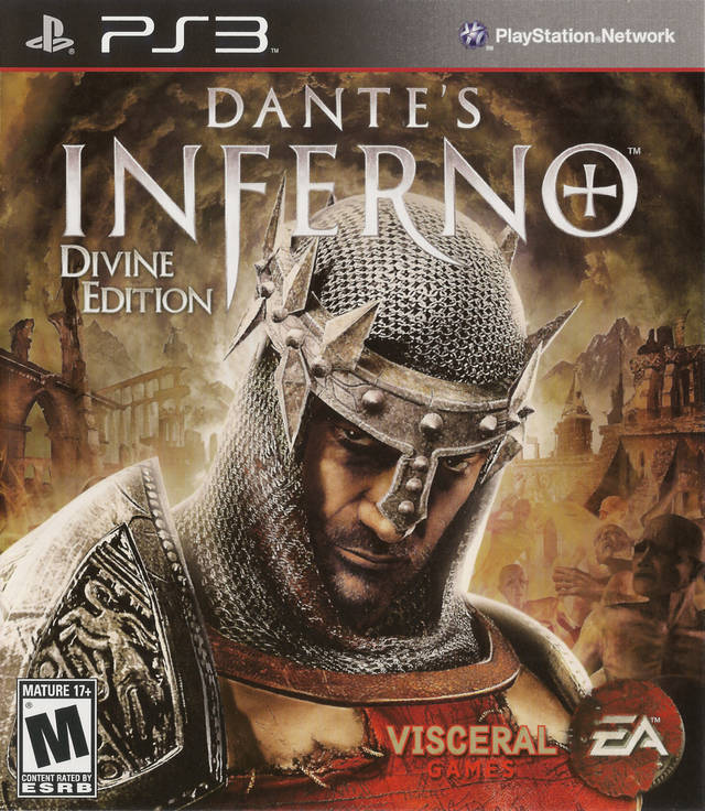 Rare PS3 Dante's Inferno Divine Comedy Hell Official Promo Game Poster New